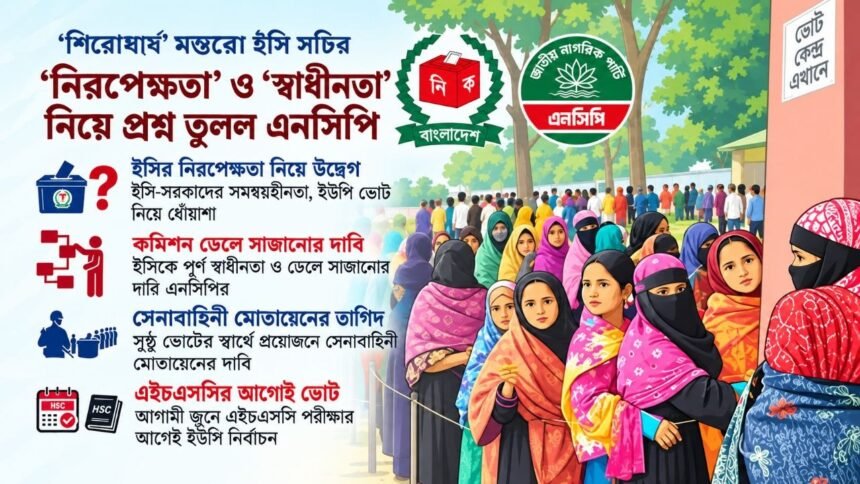 ইসির নিরপেক্ষতা নিয়ে এনসিপির উদ্বেগ, ইউপি ভোটের সময়সূচি নিয়ে নতুন সংশয়