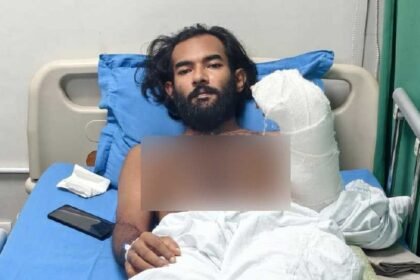 চাঁদার টাকা না দেওয়ায় হামলা, যুবকের হাতে ৯২ সেলাই