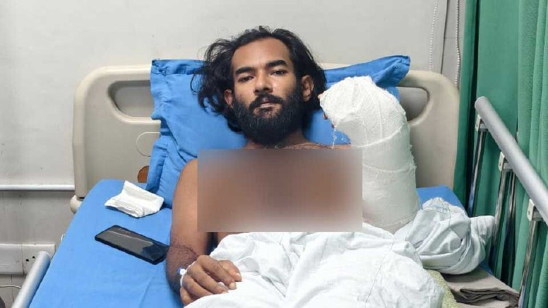 চাঁদার টাকা না দেওয়ায় হামলা, যুবকের হাতে ৯২ সেলাই