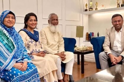 বাঁধনের বাসায় পররাষ্ট্র প্রতিমন্ত্রী হুমায়ুন কবির