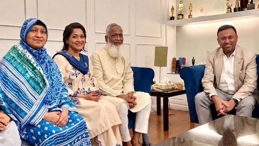 বাঁধনের বাসায় পররাষ্ট্র প্রতিমন্ত্রী হুমায়ুন কবির