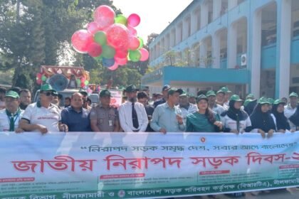 নীলফামারীতে জাতীয় নিরাপদ সড়ক দিবস উপলক্ষে আলোচনা সভা