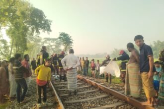 নীলফামারীতে ট্রেনে কাটা পড়ে যুবকের মৃত্যু